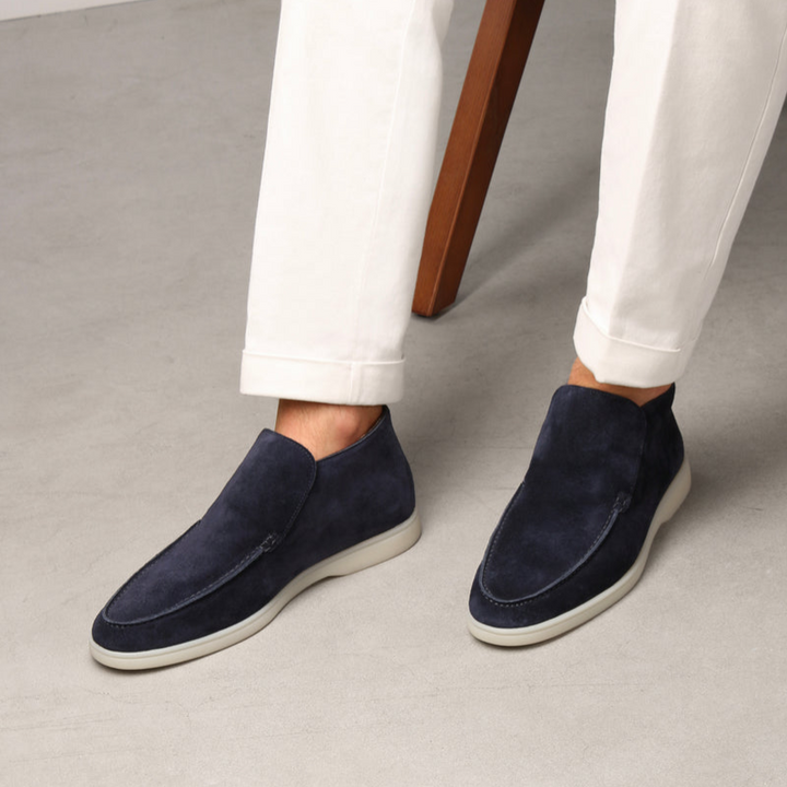 Ace - Elegante kalfssuède heren loafer