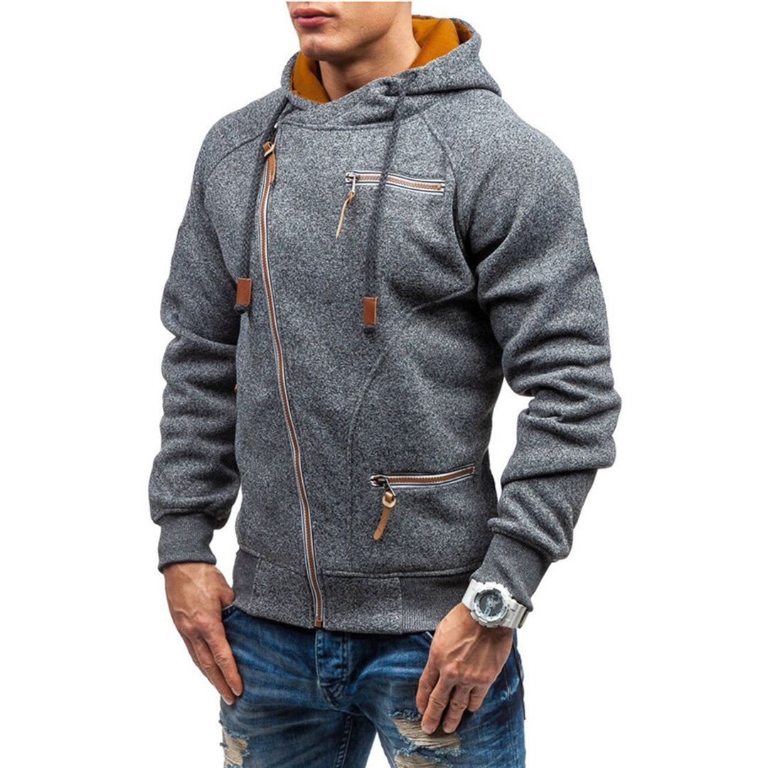 Murie - Casual fleece hoodie met zakken voor mannen