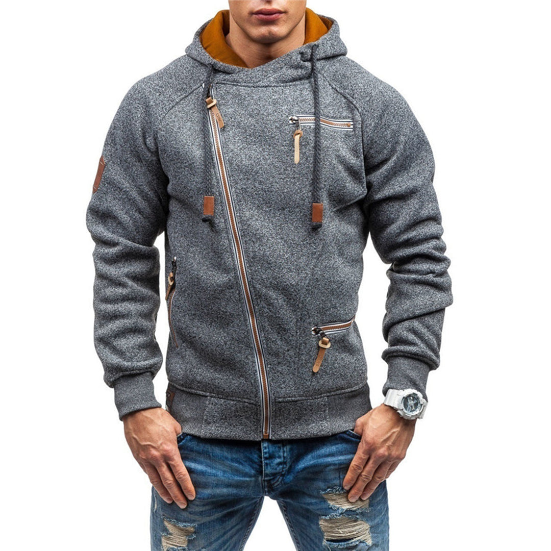 Murie - Casual fleece hoodie met zakken voor mannen