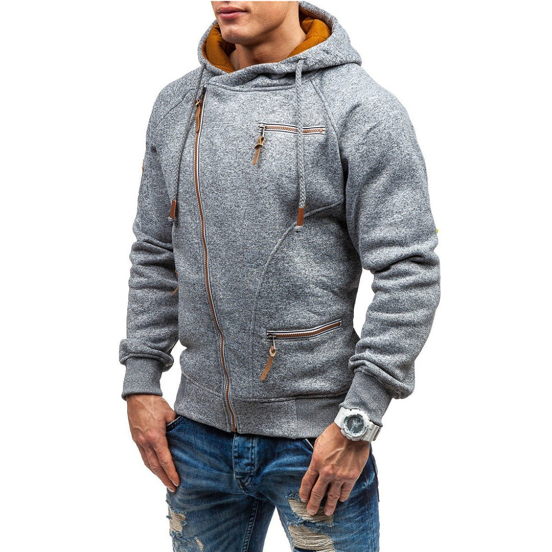 Murie - Casual fleece hoodie met zakken voor mannen