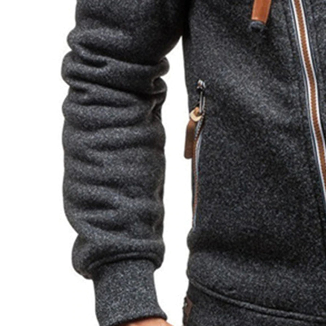 Murie - Casual fleece hoodie met zakken voor mannen