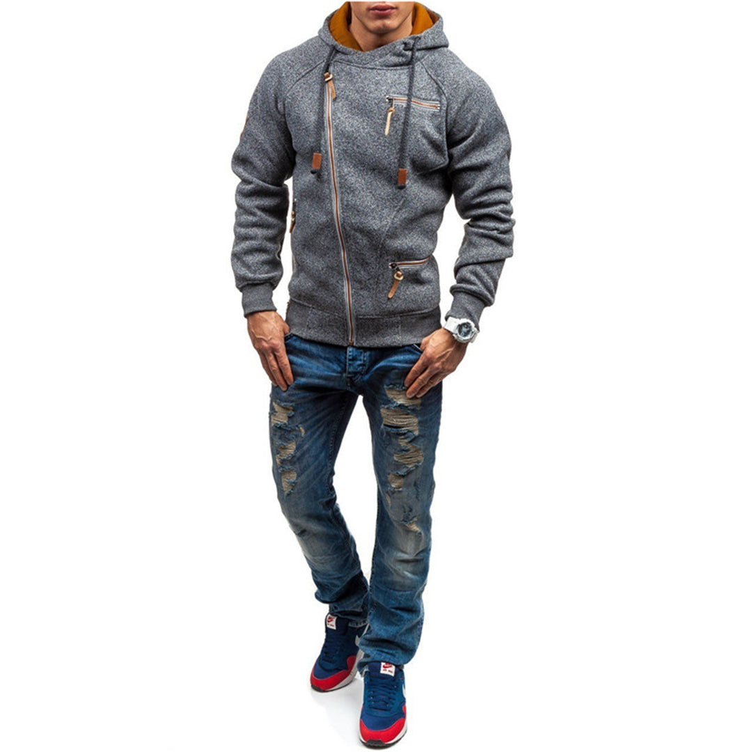 Murie - Casual fleece hoodie met zakken voor mannen