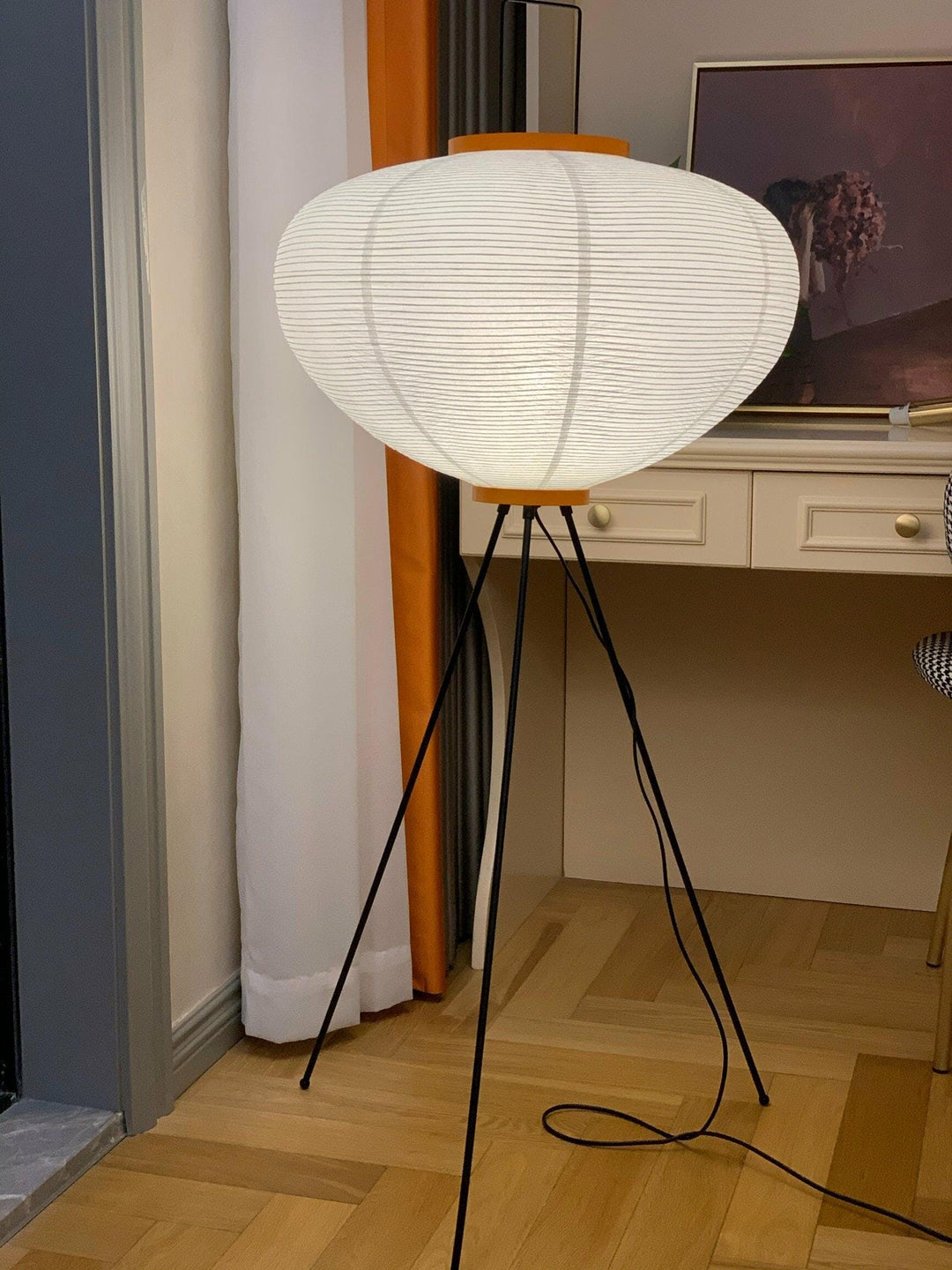 Rijstpapieren vloerlamp