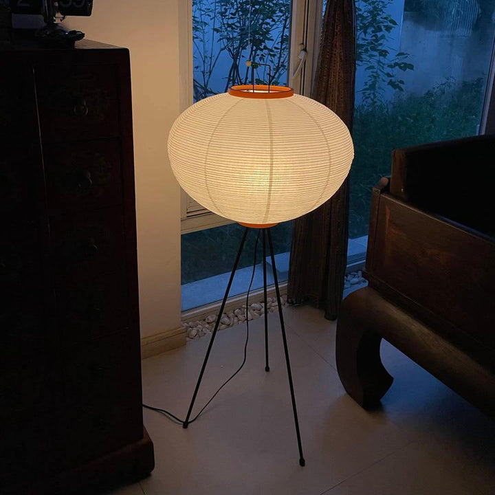 Rijstpapieren vloerlamp