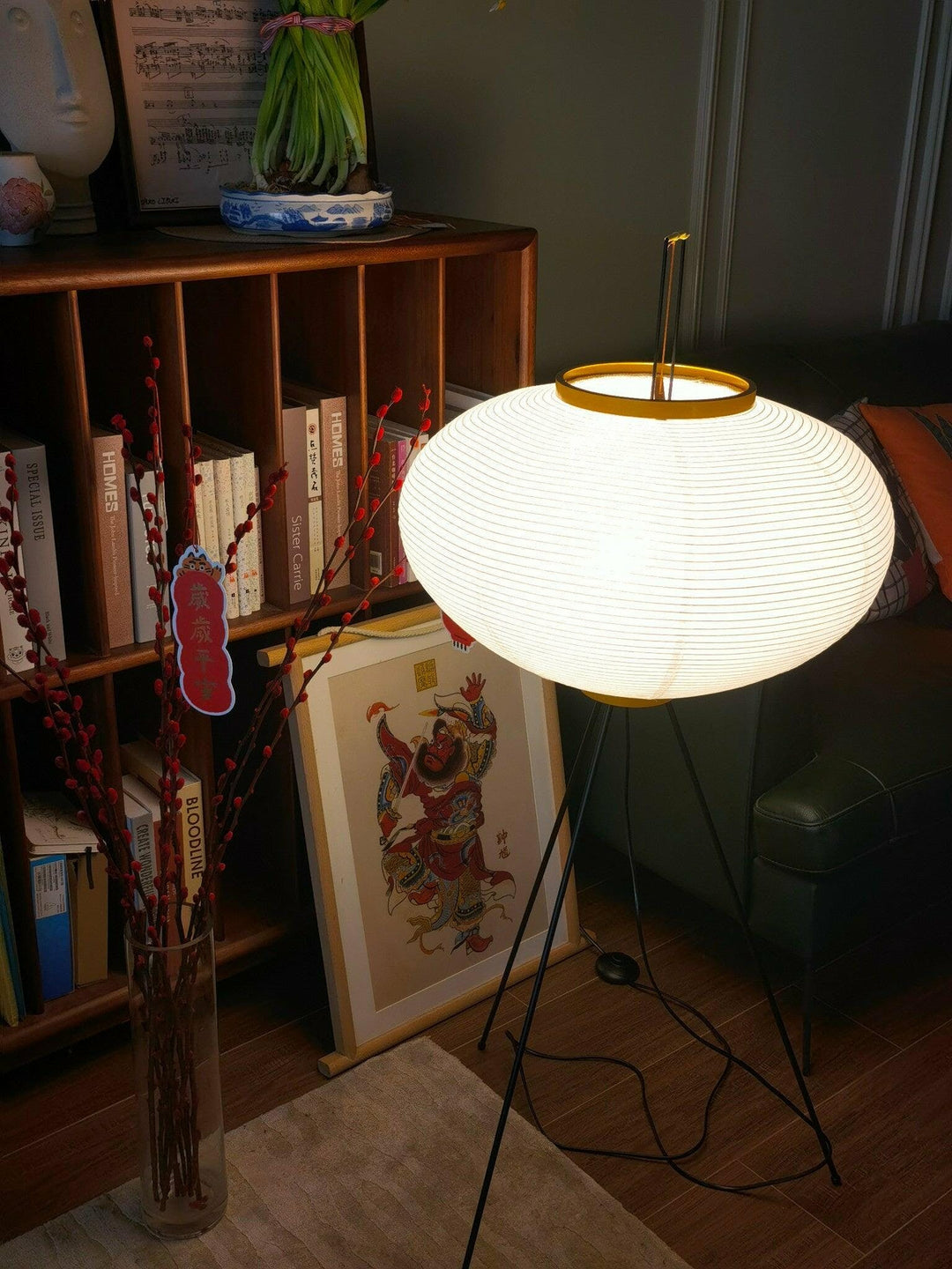 Rijstpapieren vloerlamp