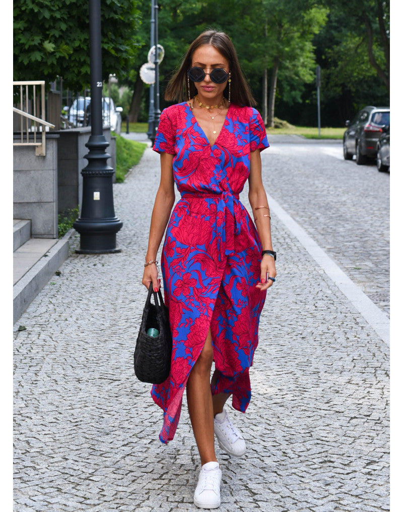 Zomerse maxi jurk met bloemen - Linda