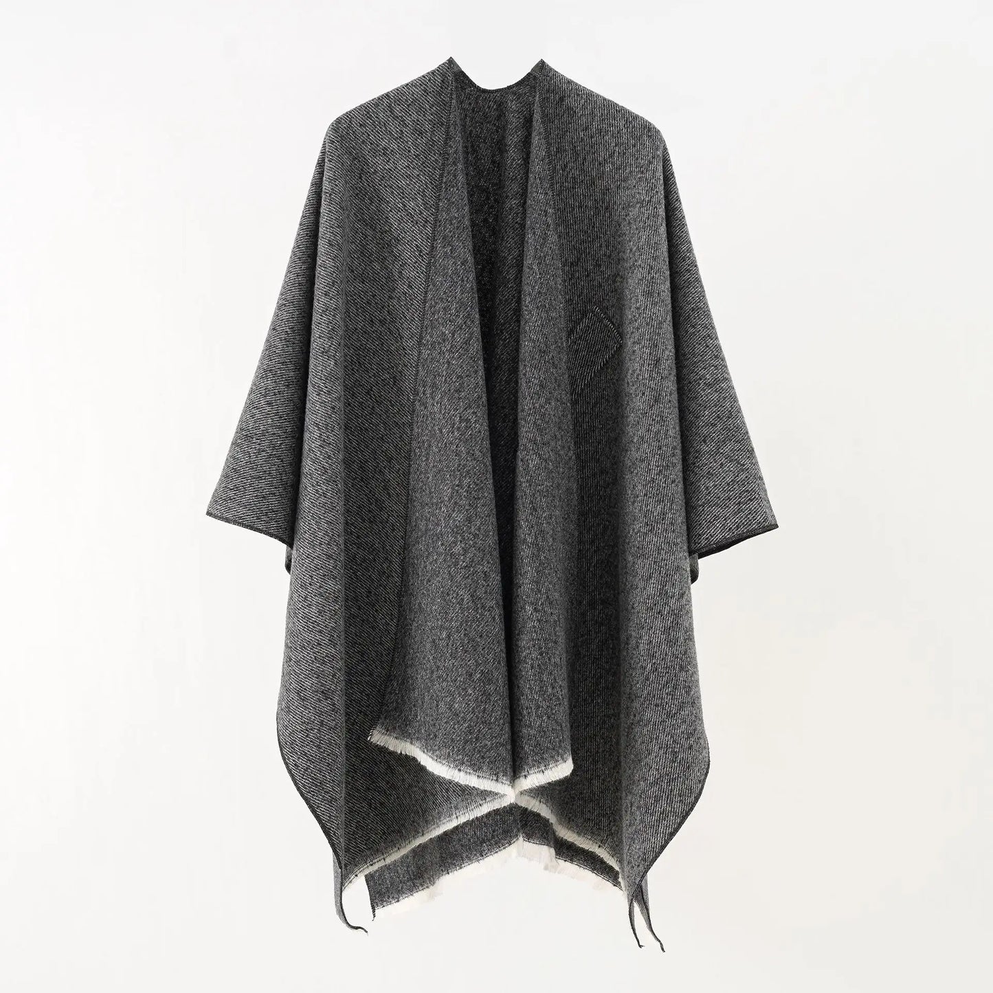 Chique katoenen cape overgooier poncho - Regina