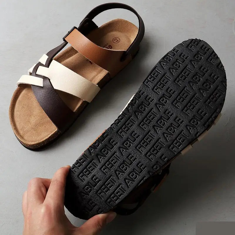 Leren sandalen - Victor