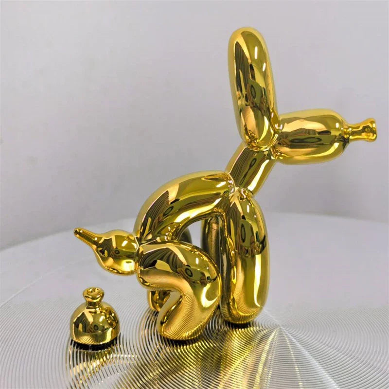 PuppyBalloon – Speelse Hars Sculptuur in Diverse Kleuren