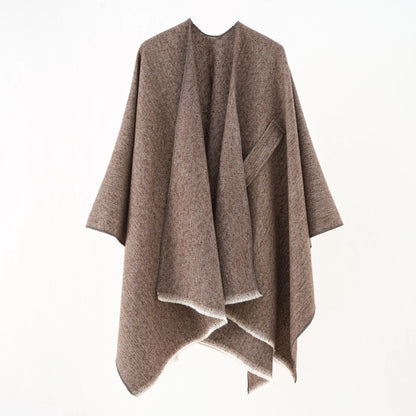 Chique katoenen cape overgooier poncho - Regina