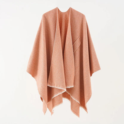 Chique katoenen cape overgooier poncho - Regina