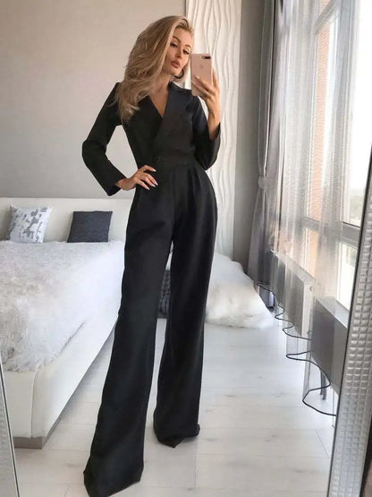 Elegante jumpsuit met lange mouwen