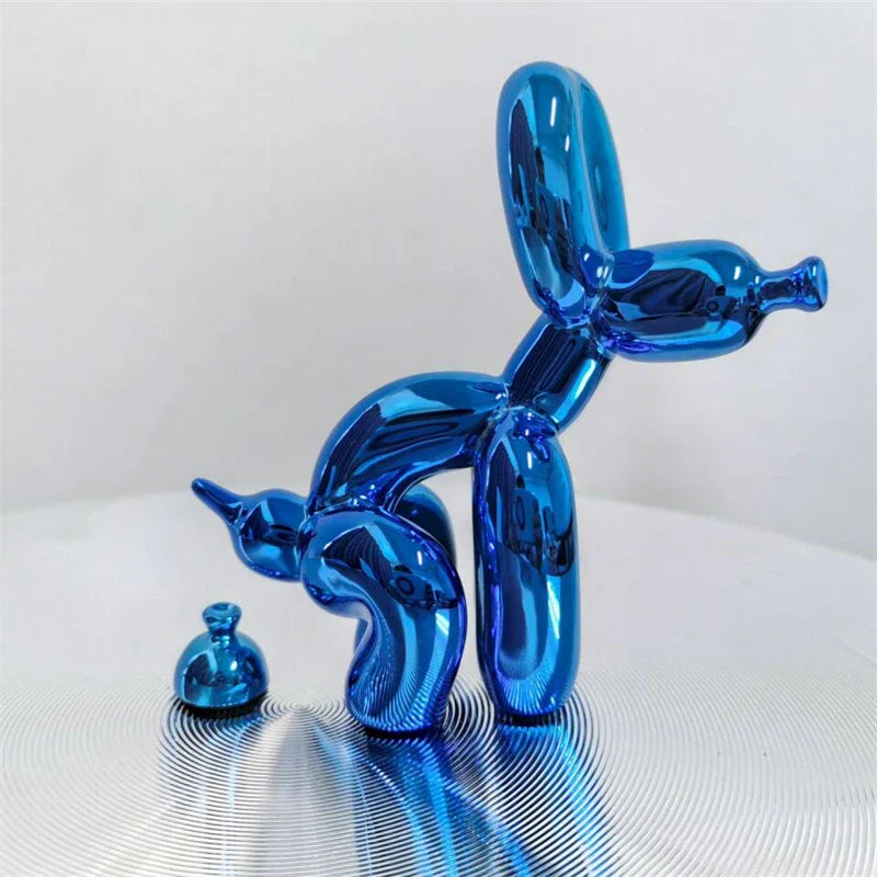 PuppyBalloon – Speelse Hars Sculptuur in Diverse Kleuren