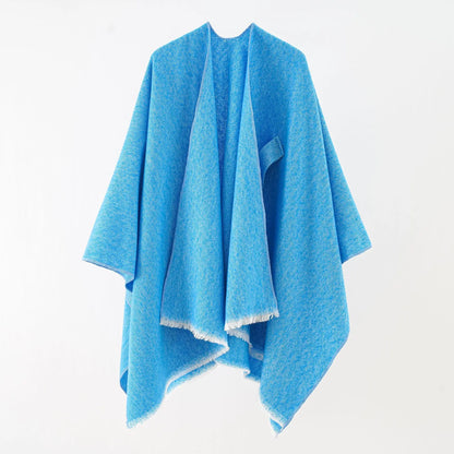 Chique katoenen cape overgooier poncho - Regina