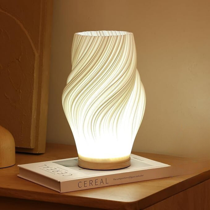 Luxe design swirl LED tafellamp