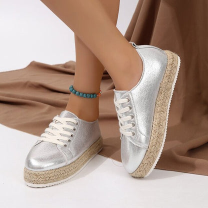 Summer girls - Opvallende zilveren sneaker