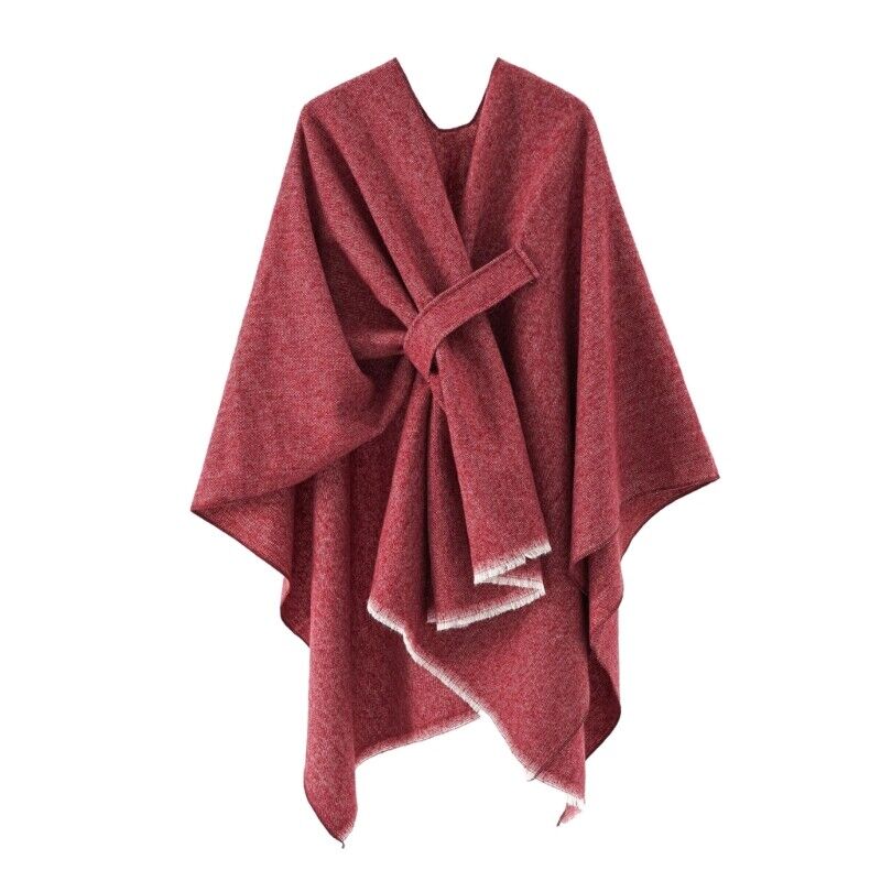 Chique katoenen cape overgooier poncho - Regina