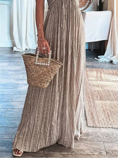 Beige maxi jurk - Hesja