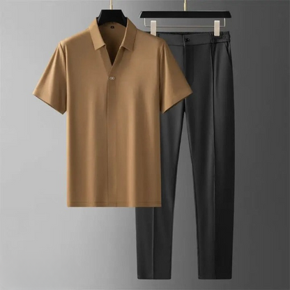 Luxe Set tweedelig polo en pantalon zomer wisselseizoen mannen - Grayson