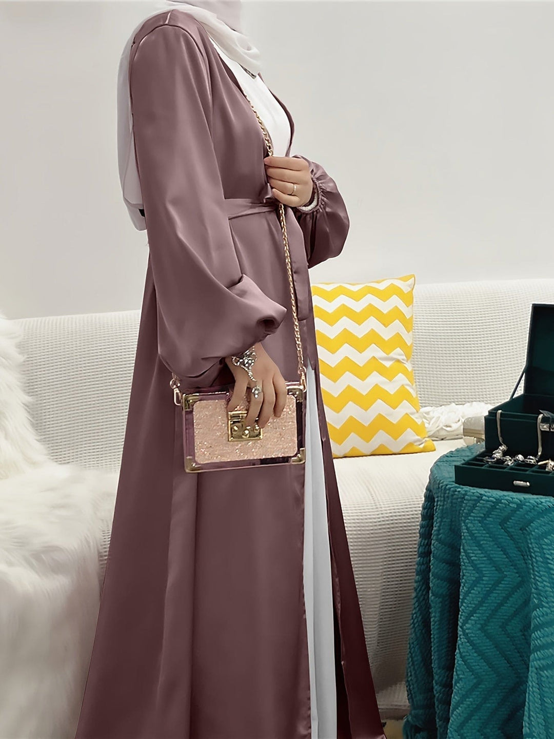 Elegante abaya jurk met riem - Eva