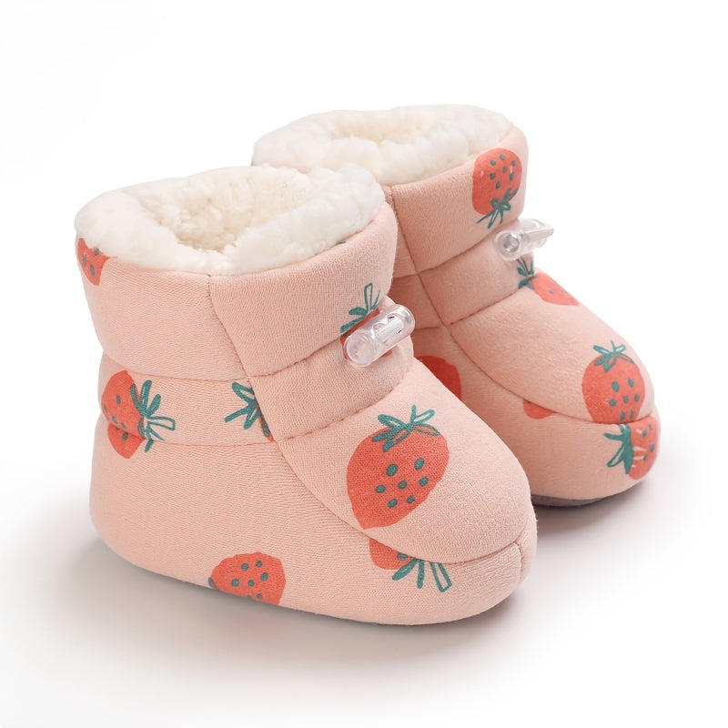 Schattige comfortabele instap fleece laarsjes voor baby jongens en meisjes - Happie