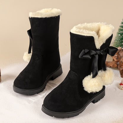 Meisjes trendy snow warme fleece cozy non-slip enkellaarsjes - Madela