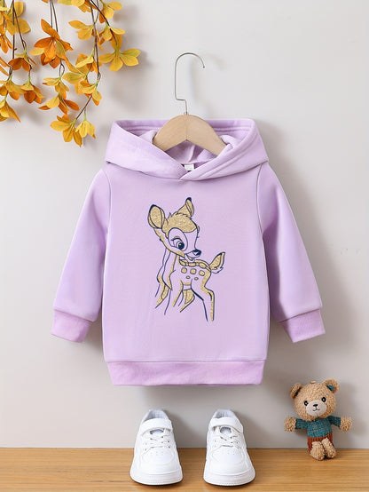 Peuter meisjes hoodie cartoon dierenprint - Ana