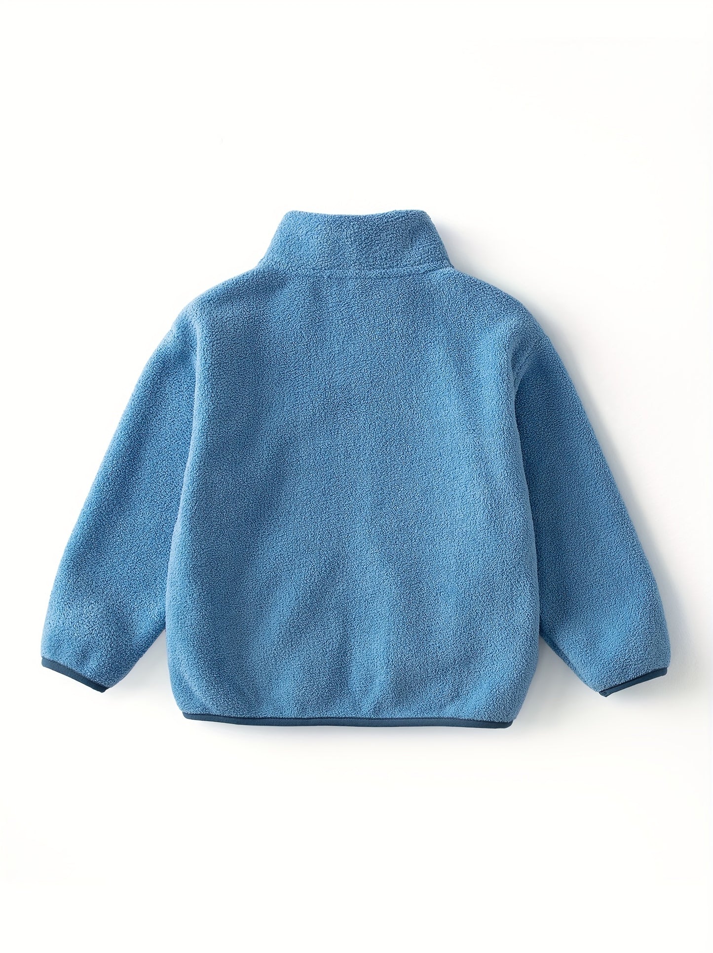 Polar fleece kinderjas in effen kleur - Fenley