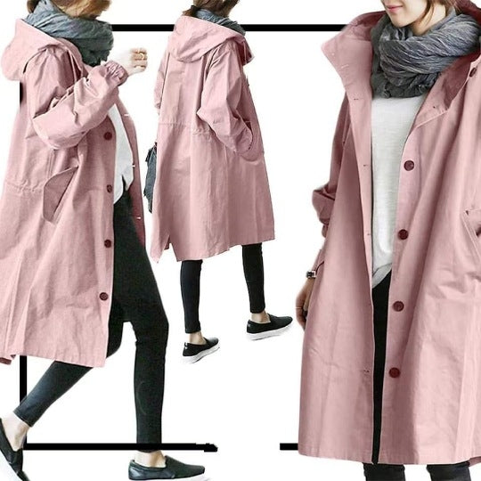 Wind- en waterdichte trenchcoat voor dames - Salve