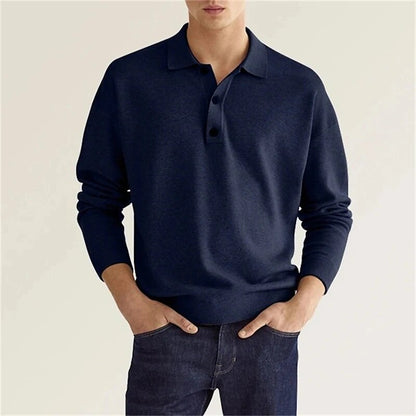 Poloshirt met lange mouwen - maximale elegantie en comfort - Thibo