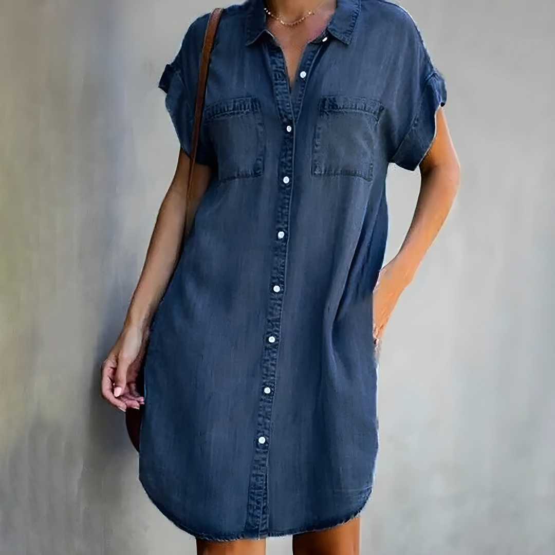 Denim midi-jurken - Regina