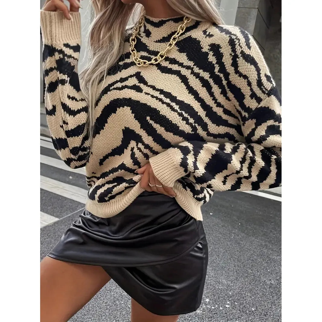 Trui met zebraprint - Bianca