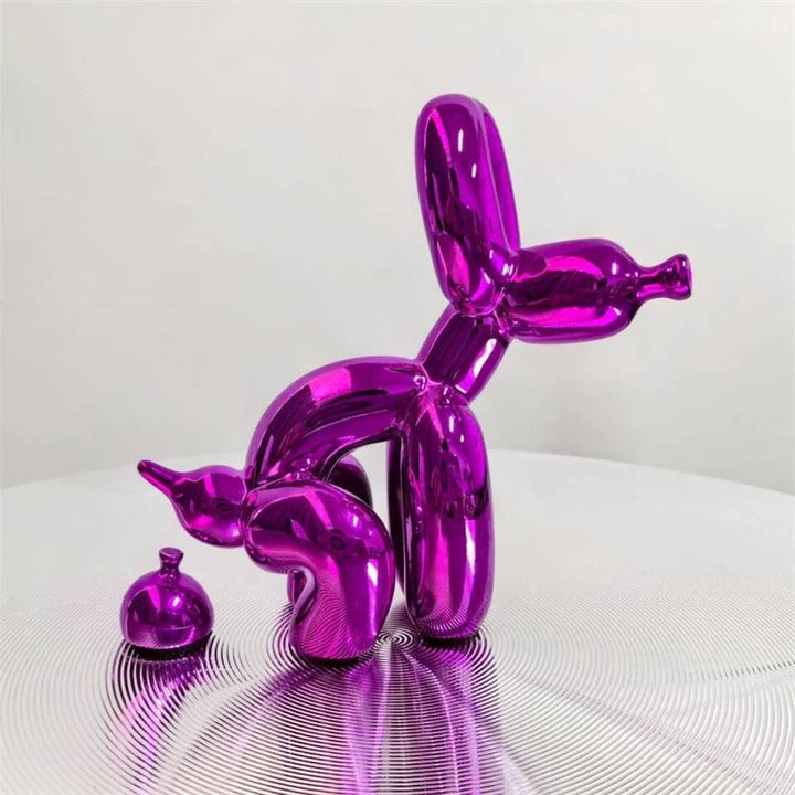 PuppyBalloon – Speelse Hars Sculptuur in Diverse Kleuren