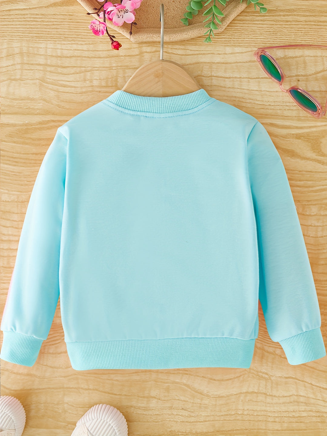 Meisjes sweatshirt met eenhoornprint en ronde hals - Halina