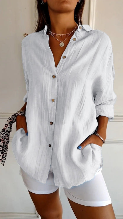 Casual Button Down Overhemd voor Dames - Carina