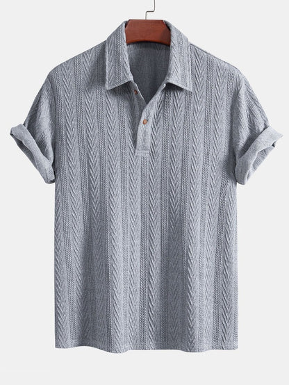 Gebreide Geometrische Jacquard Polo - Ben