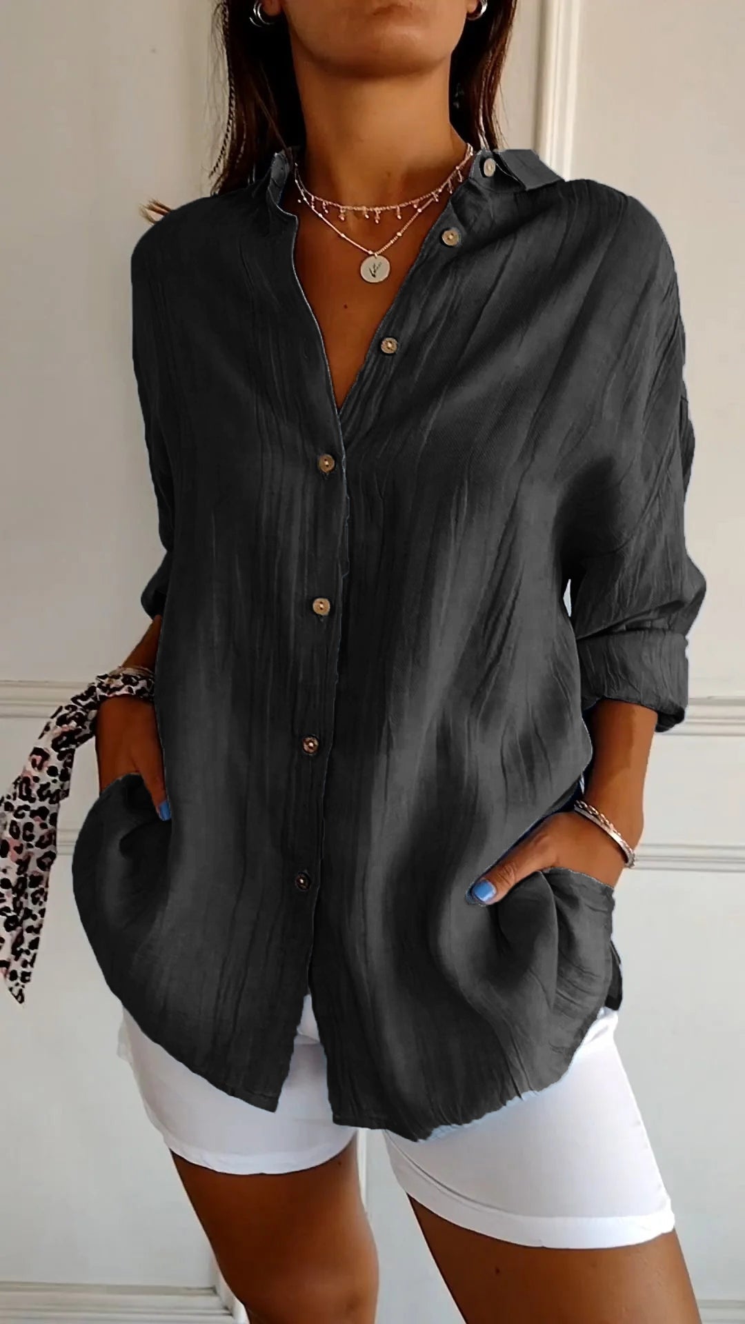 Casual Button Down Overhemd voor Dames - Carina