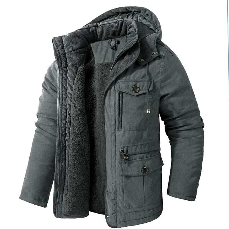 Warme winterjas met fleece voering - Gippeto