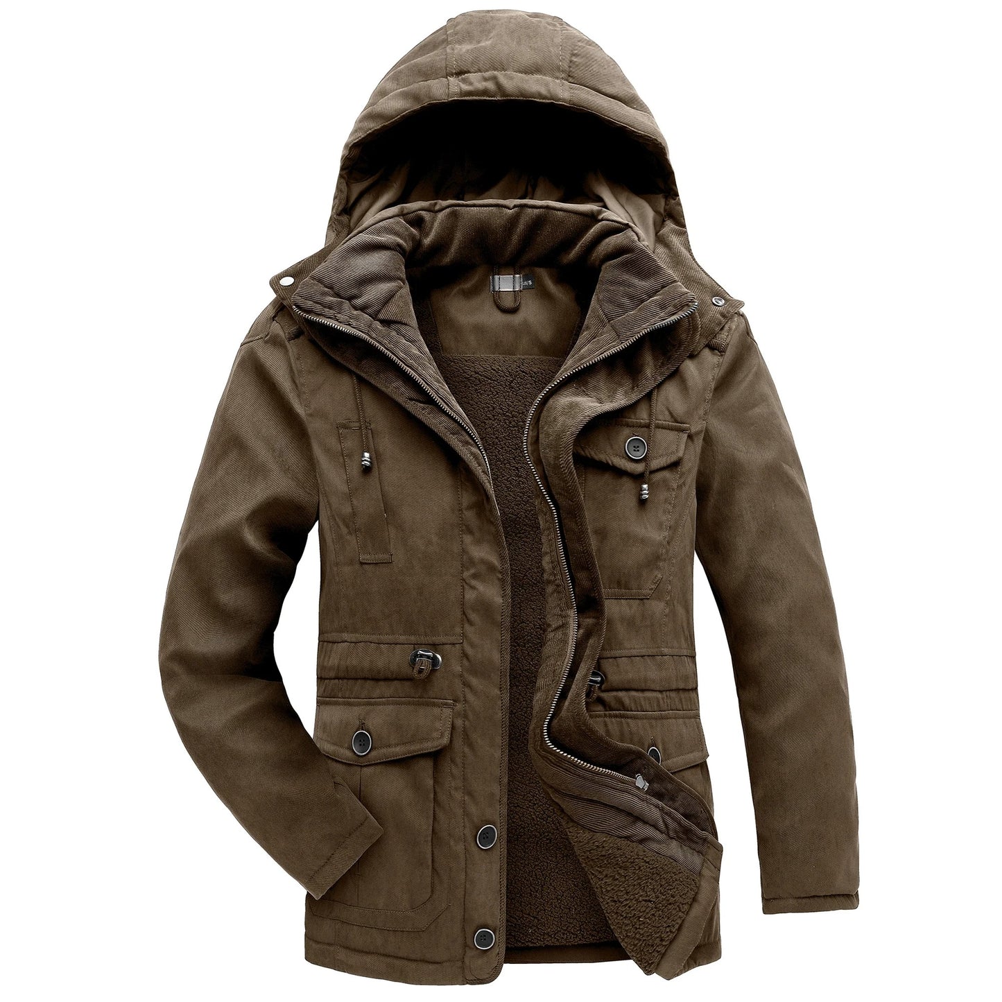 Warme winterjas met fleece voering - Gippeto