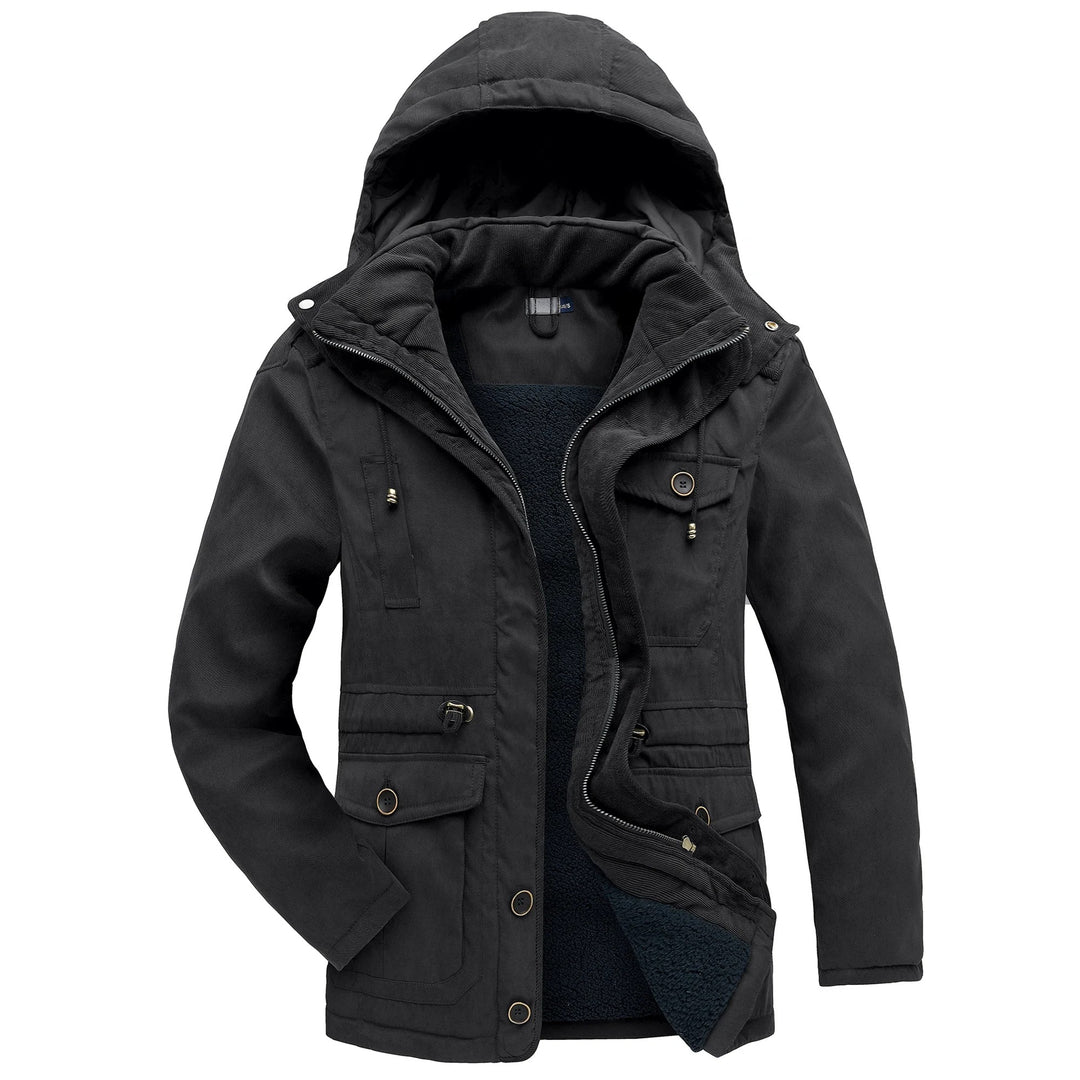 Warme winterjas met fleece voering - Gippeto