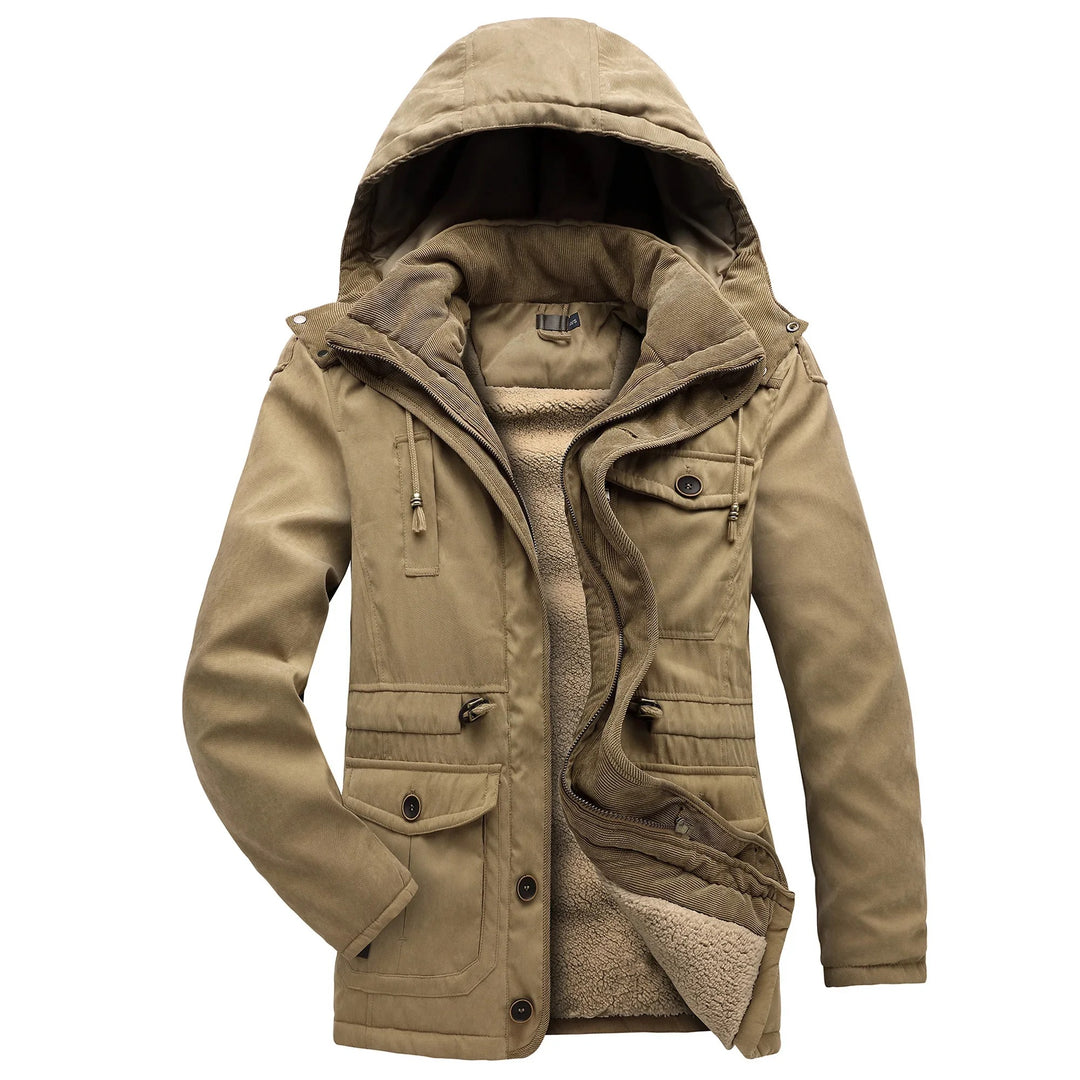 Warme winterjas met fleece voering - Gippeto