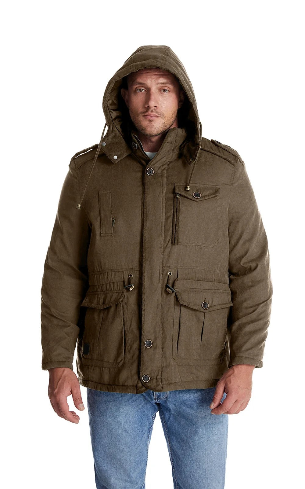 Warme winterjas met fleece voering - Gippeto