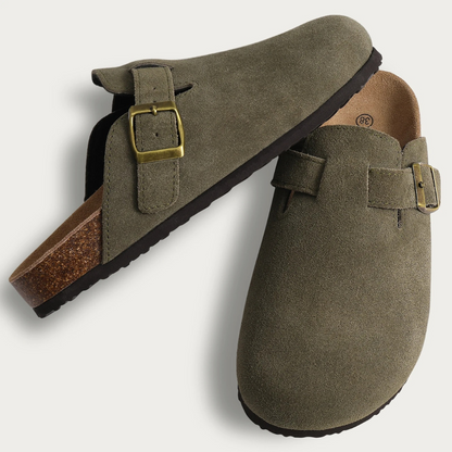 Orthopedisch Suède Kurk Slippers