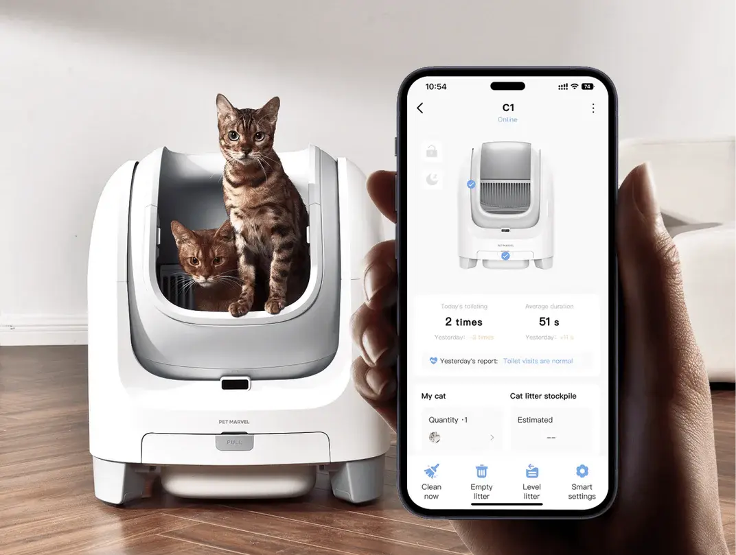 Open-top Automatische Kattenbak - Zelfreinigende Elektrische Kattenbak met Geavanceerde Functies Homekyn