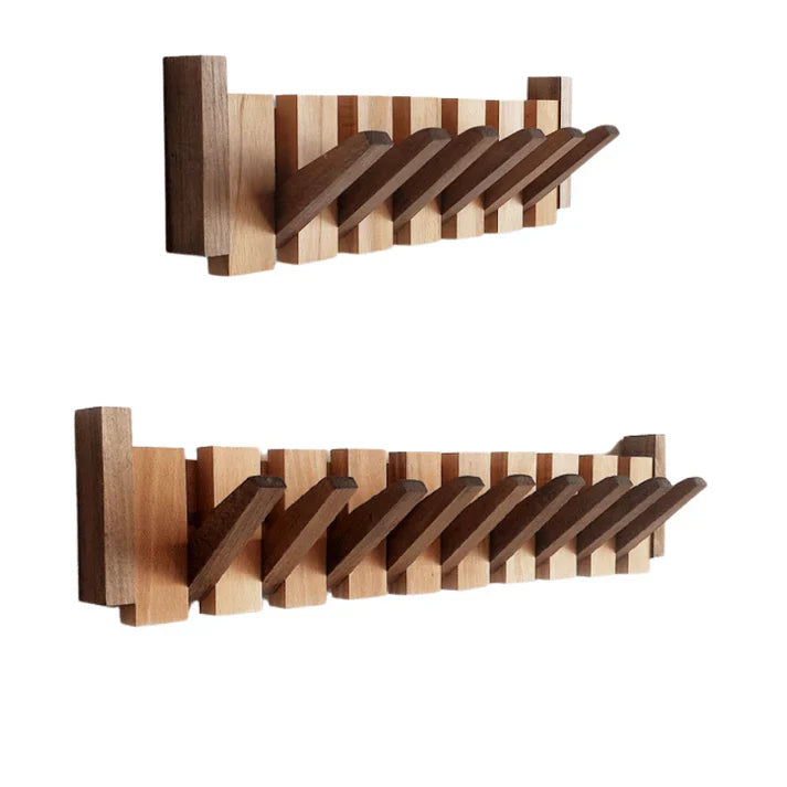 Duurzame houten kapstok piano stijl