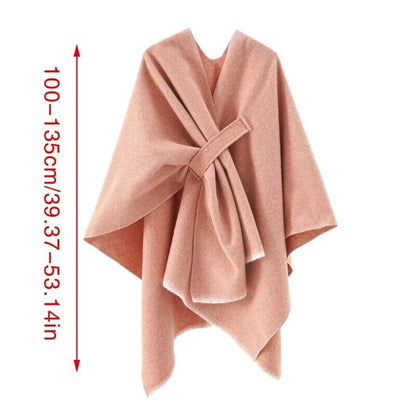 Chique katoenen cape overgooier poncho - Regina