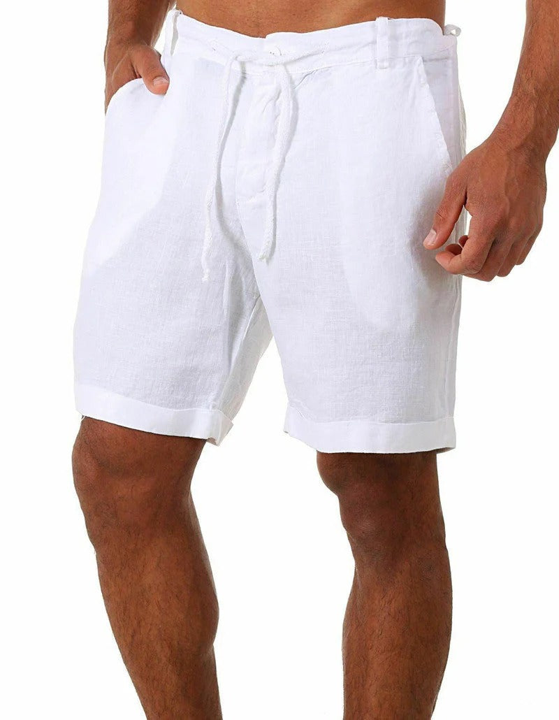 Ademende katoenen linnen shorts – Larry