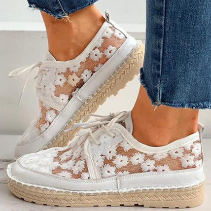 Orthopedische Geborduurde Sneakers - Liz