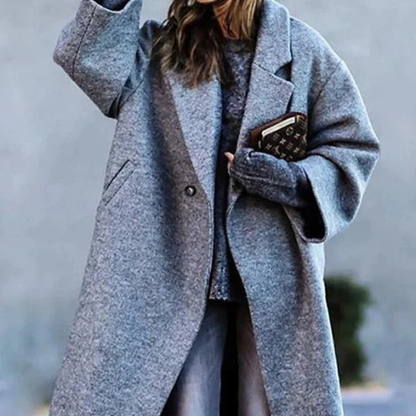 Trendy oversized lange winterjas voor dames - Dana